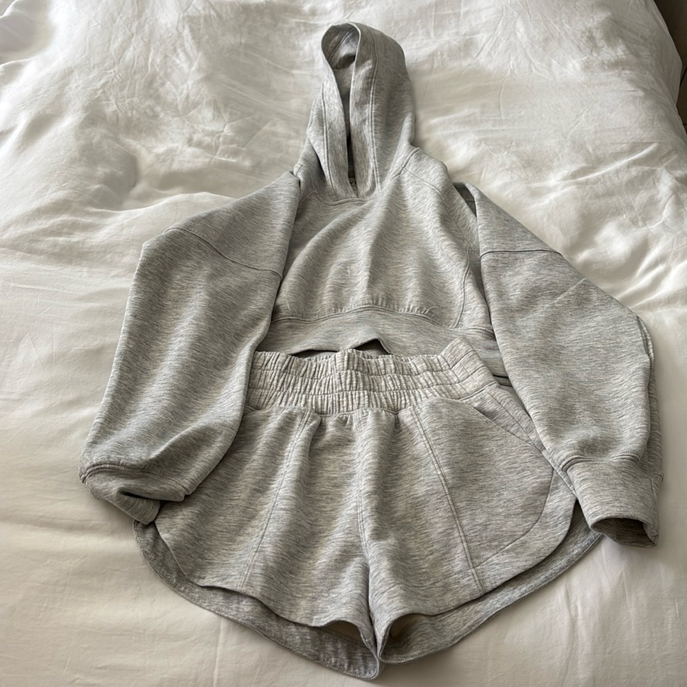 Abercrombie & Fitch YPB Gray Women's Sweatshirt XXS Shorts Size XXS Bundle